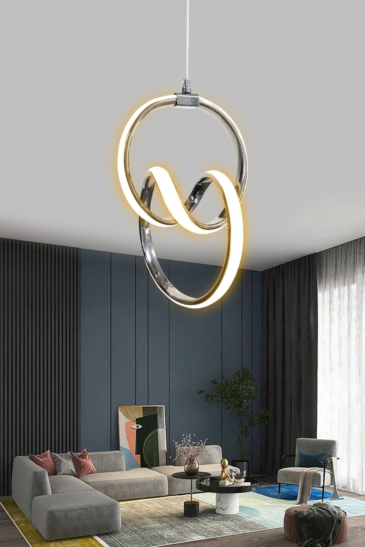 Chrome Case Daylight Led Chandelier 1 Year Warranty Led Chandelier