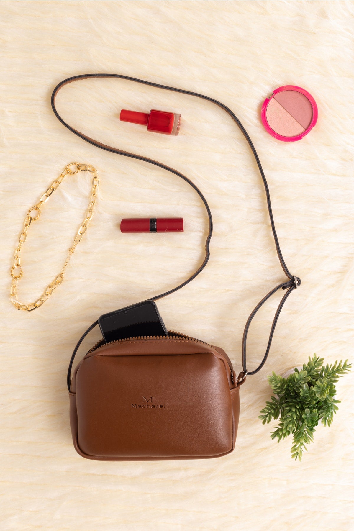 Damen Original Mini Urban Crossbody mit Reißverschluss und verstellbarem Riemen, Modell Hand-, Arm- und Schultertasche