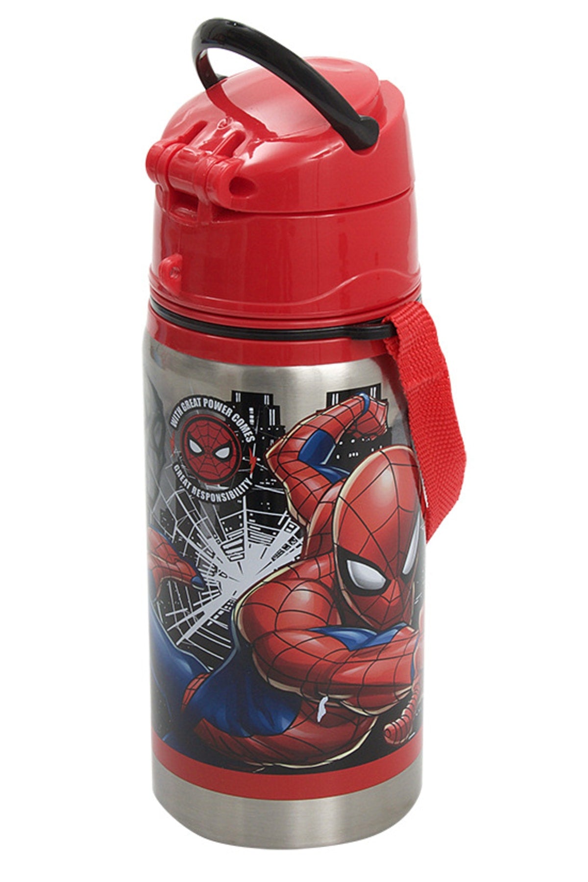 Spiderman Steel Flask Salto 500Ml Thwip