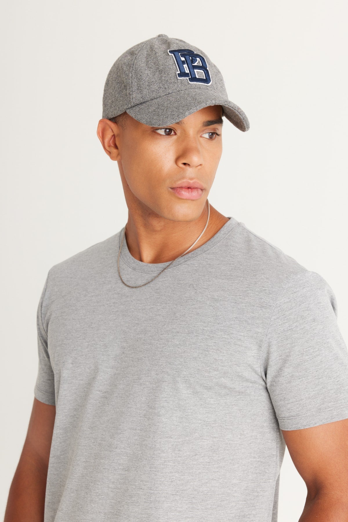 Men'S Dark Gray Cotton Slim Fit Slim Fit Crew Neck Short Sleeved T-Shirt