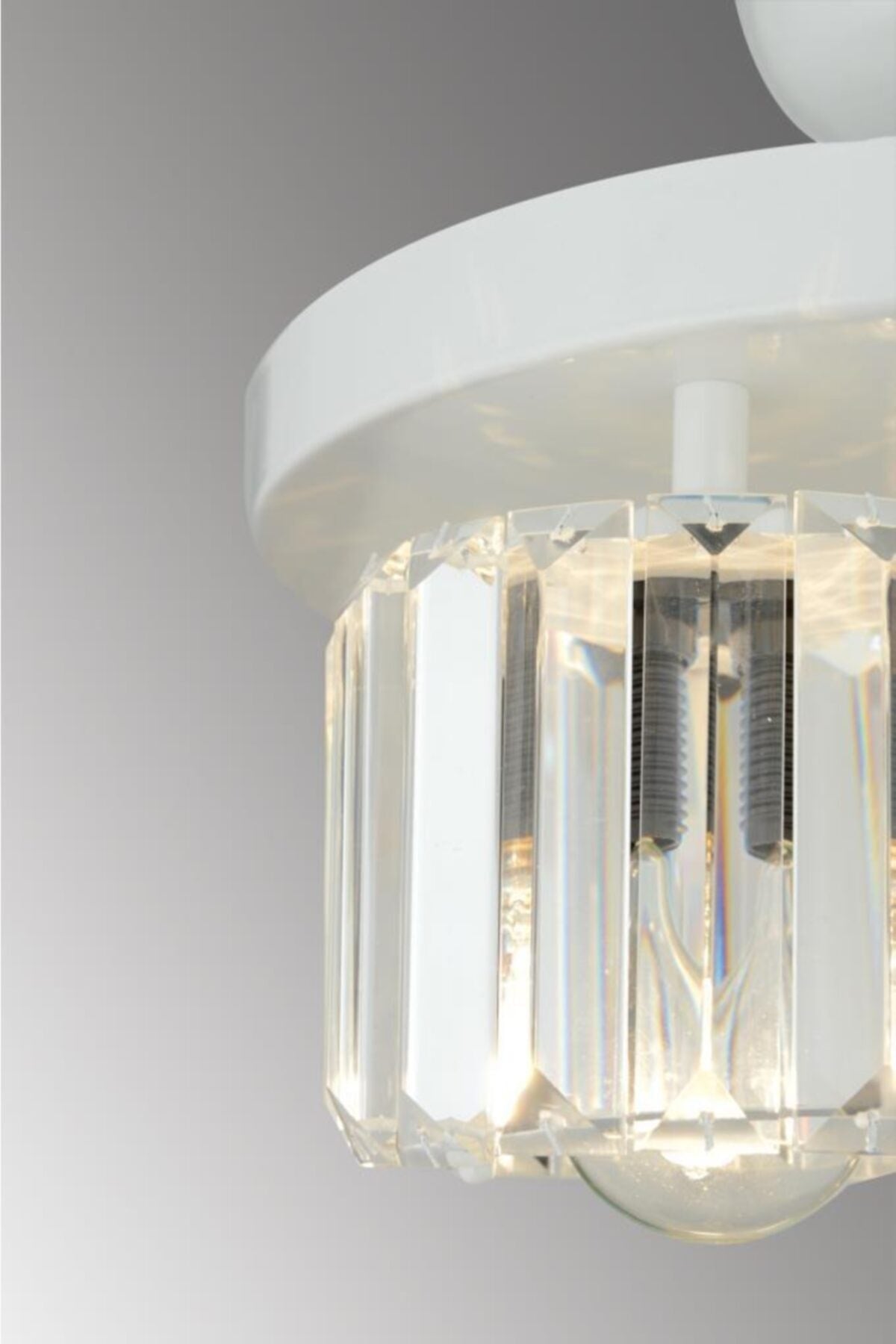 Lara 3-Piece White Yuv.Y-10 Crystal Stone Chandelier