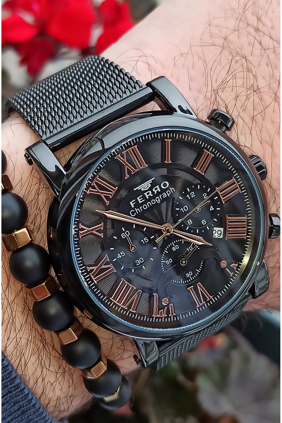 Chronograph Funktionen Aktiv Silber Herren Armbanduhr Armband