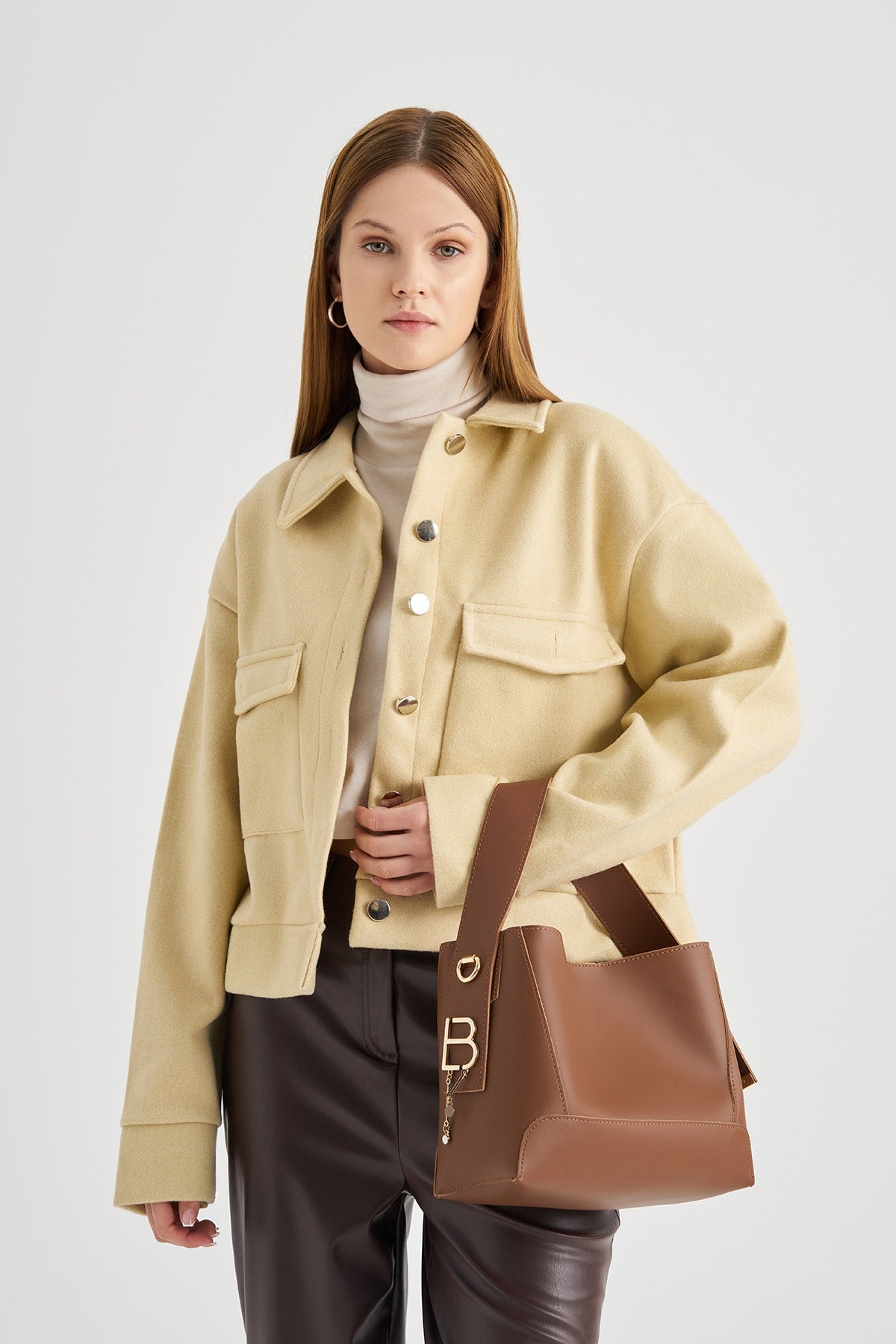 Damen Hand- und Schultertasche mit Innengeldbörse