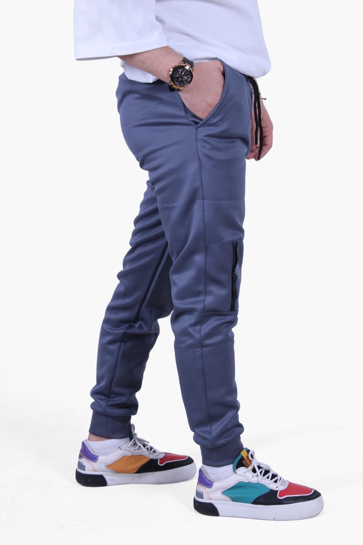 Sml-Xl-Xxl Herren-Jogginghose mit Textdruck in Slim Fit