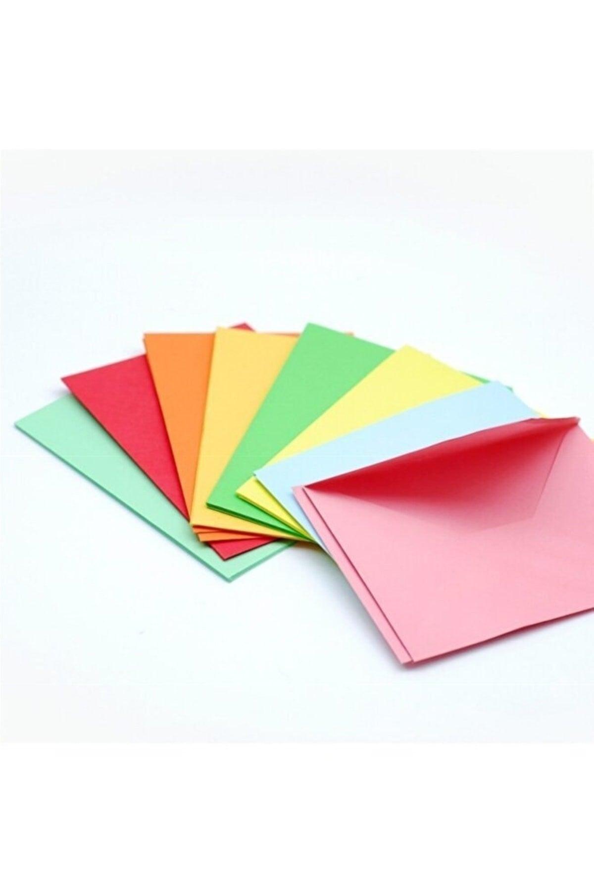 4 Colors 40 Pieces Colorful Letter Invitation Cards