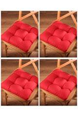 Pcs Luxury Pofidik Claret Red Chair Cushion Special Stitched Laced 40x40cm - Swordslife