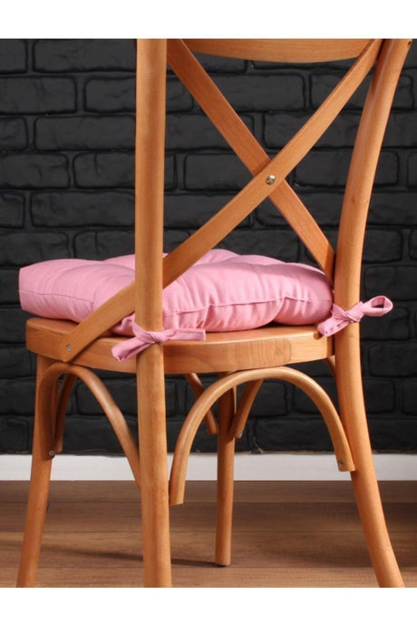 4 Lux Pofidik Pink Chair Cushion Special Stitched Laced 40x40cm - Swordslife