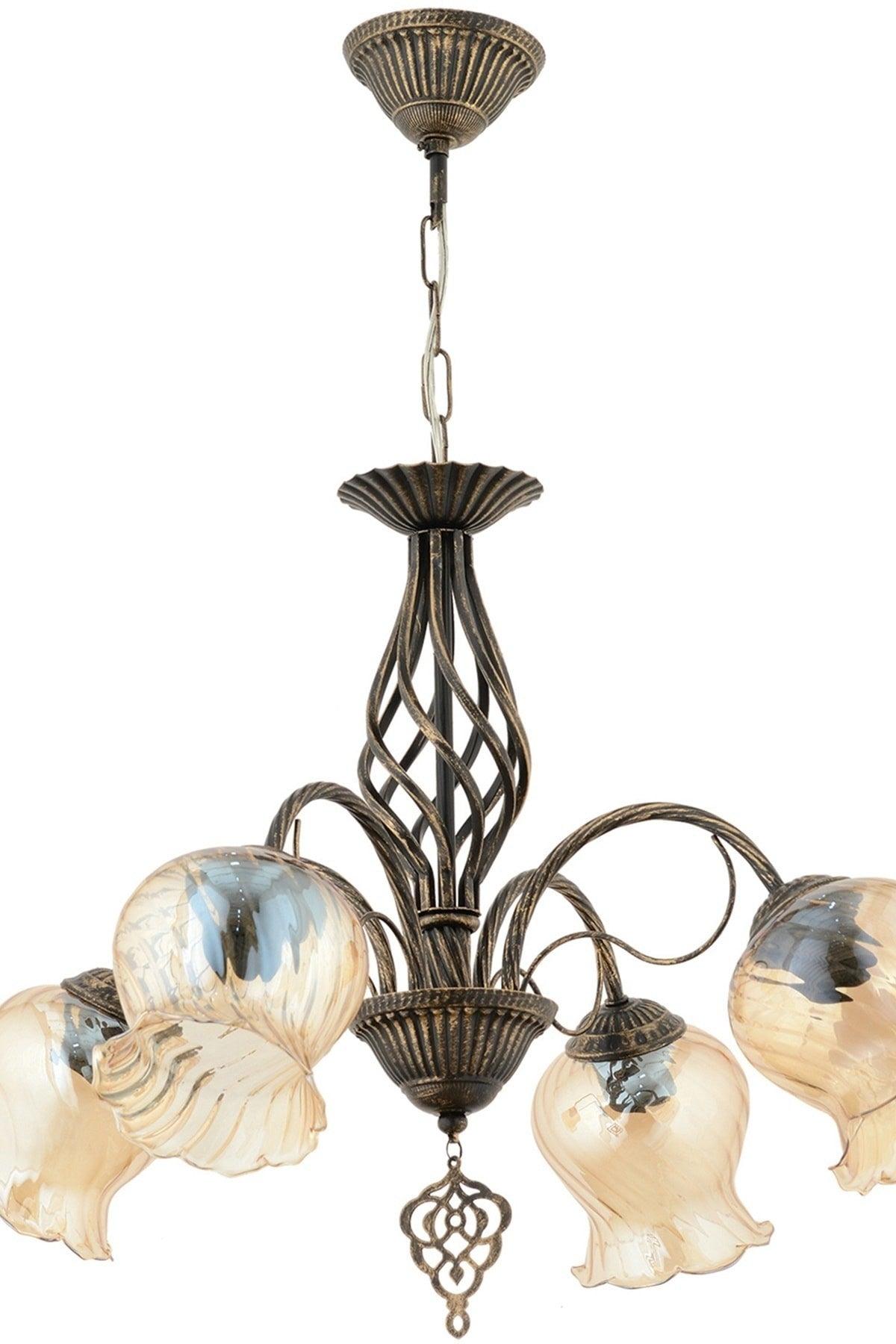 4 Piece Tumbled Color Chandelier - Swordslife