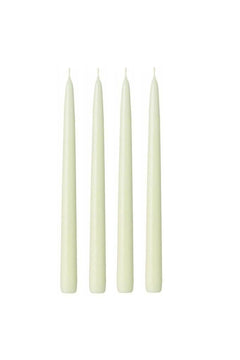 4 Pack White Tapered Candlestick Candles for Home Decor