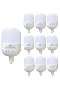 40W Torch LED Bulb – White, 6500K, 3200 Lumen, 9‑Pack
