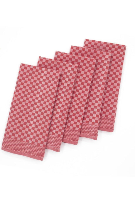 40x60cm 5 Pcs Kitchen Napkin Drying Towel – Dama Claret Red - Swordslife