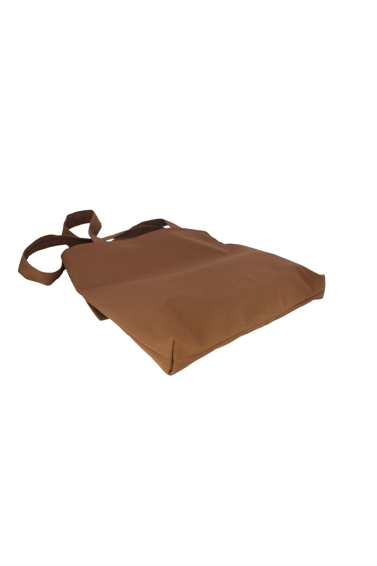 Braune Tasche für Damen mit Reißverschluss, Hand- und Schultertasche aus Canvas