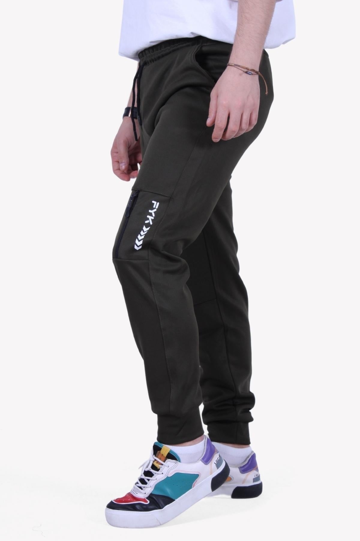 Sml-Xl-Xxl Herren-Jogginghose mit Textdruck in Slim Fit