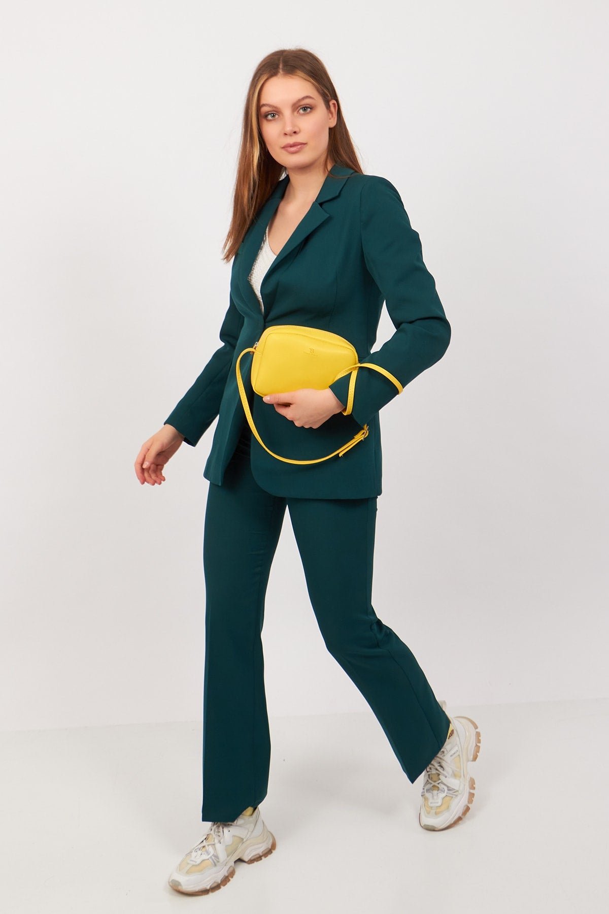 Damen Original Mini Urban Crossbody mit Reißverschluss und verstellbarem Riemen, Modell Hand-, Arm- und Schultertasche