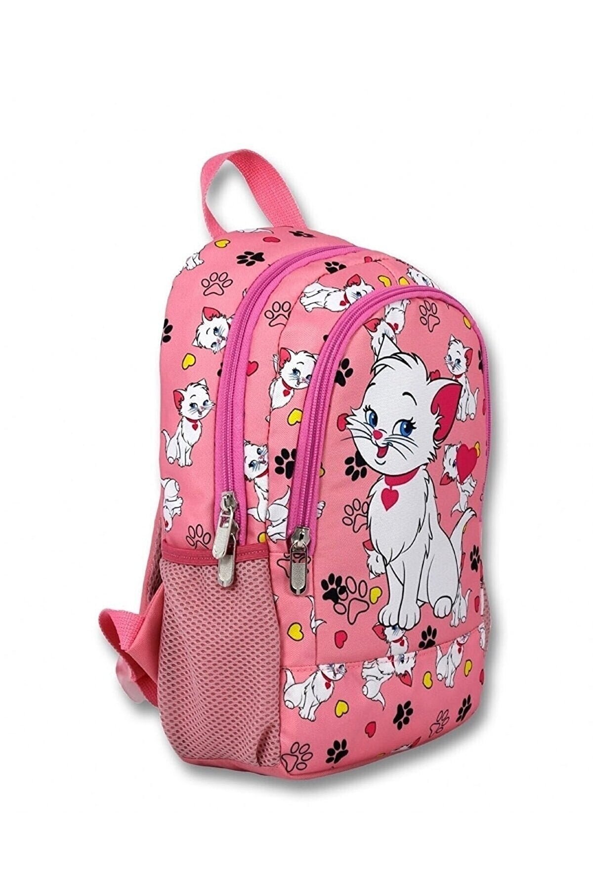 -Hope Bag-Kindergarten-Set mit süßem Katzen-Aufdruck, Schultasche und Lunchbox