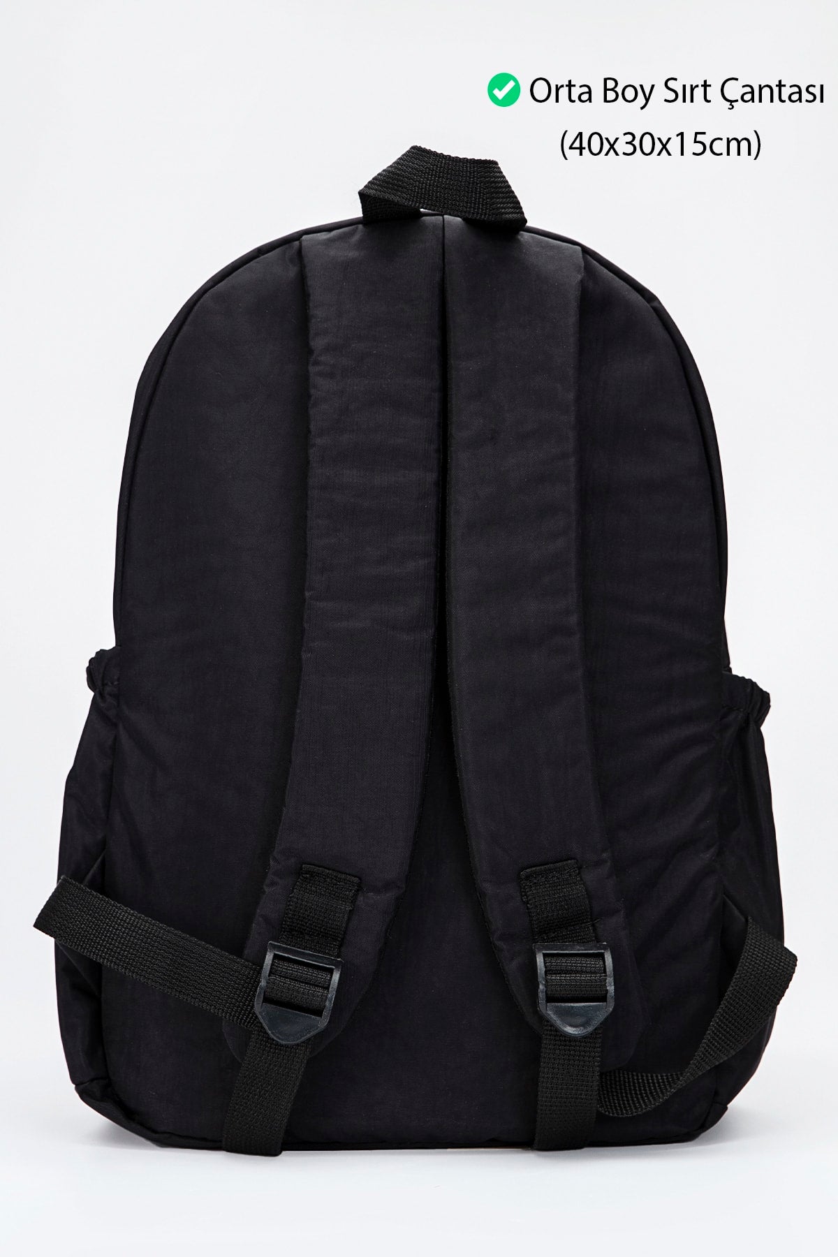 Dunkelschwarzer Crinkle Nemobags Unisex Wasserdichter Schwarzer Clinker-Rucksack Laptop-Schultasche