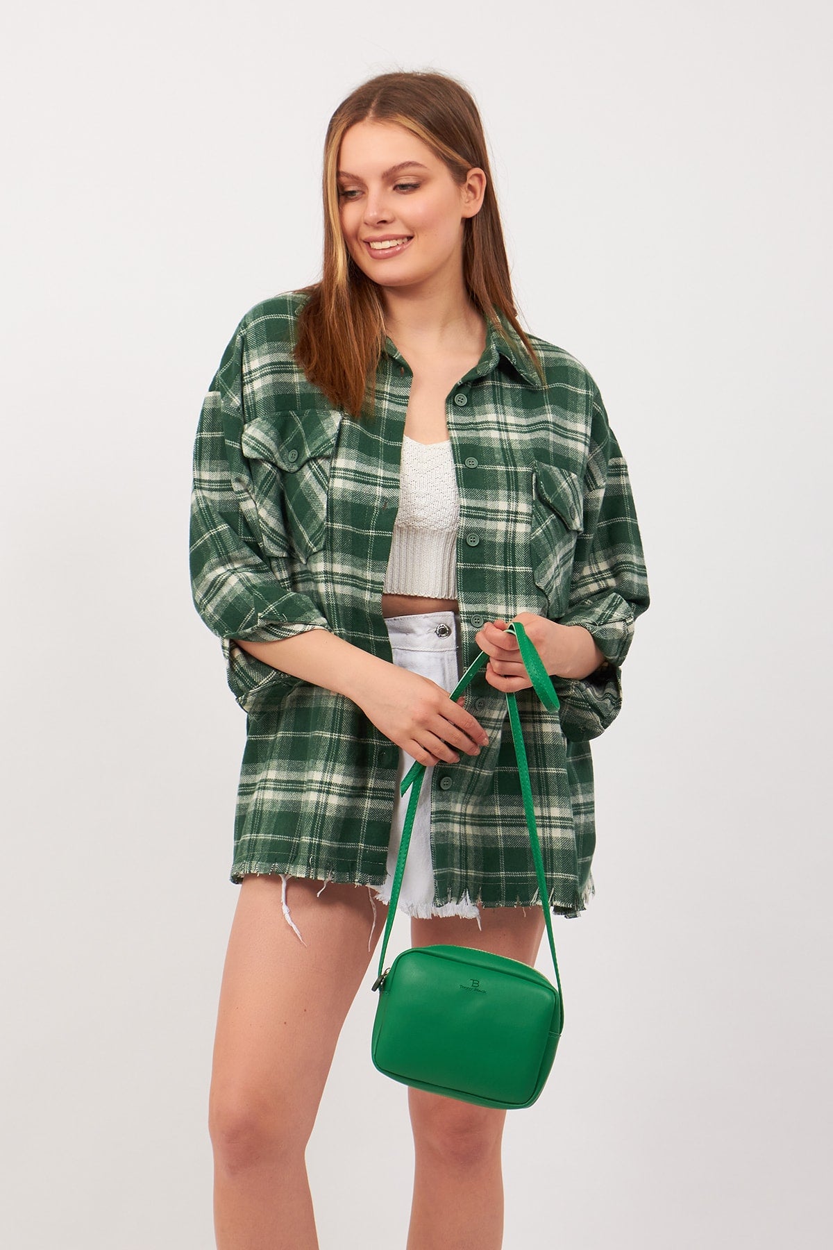 Damen Original Mini Urban Crossbody mit Reißverschluss und verstellbarem Riemen, Modell Hand-, Arm- und Schultertasche