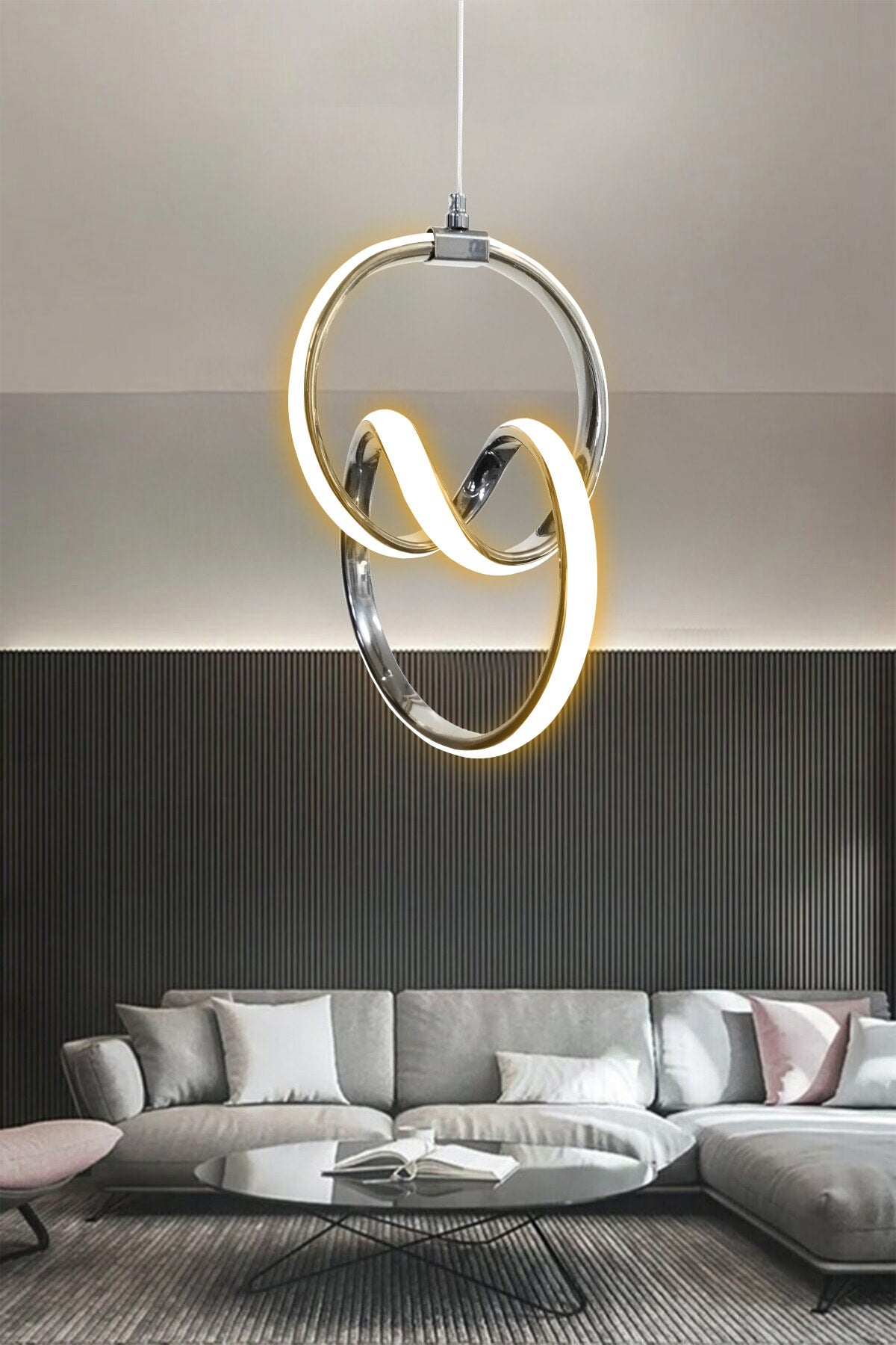 Chrome Case Daylight Led Chandelier 1 Year Warranty Led Chandelier