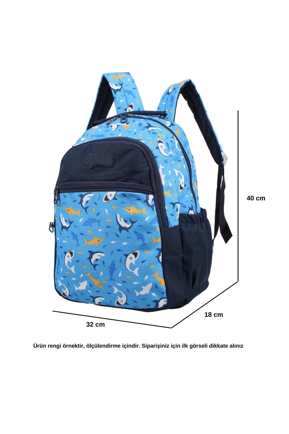 Patterned Primary School Backpack Nutrition + Pen Holder Set Of 3