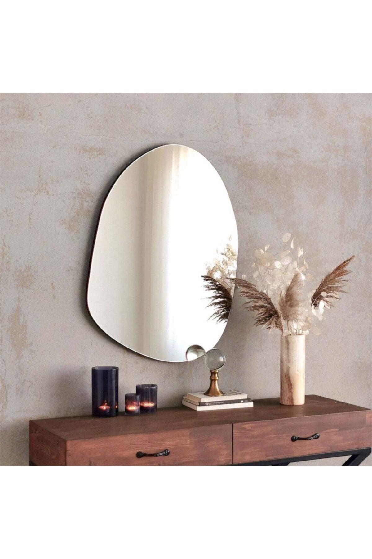 California Asymmetric Mirror Console Dresuar Hallway Decor Mirror 75*55 - Swordslife