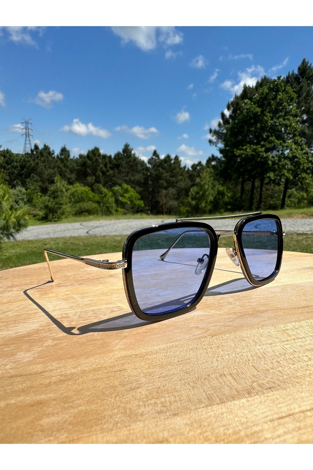 Vision Glasses Tony Stark Modell Unisex Sonnenbrille