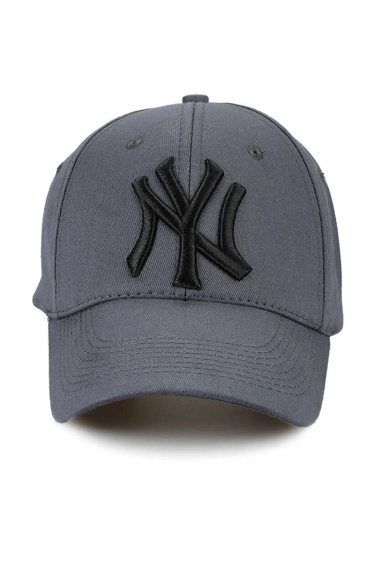 Unisex Grau Farbe Schwarz Stickerei Baseball Ny New York Hut