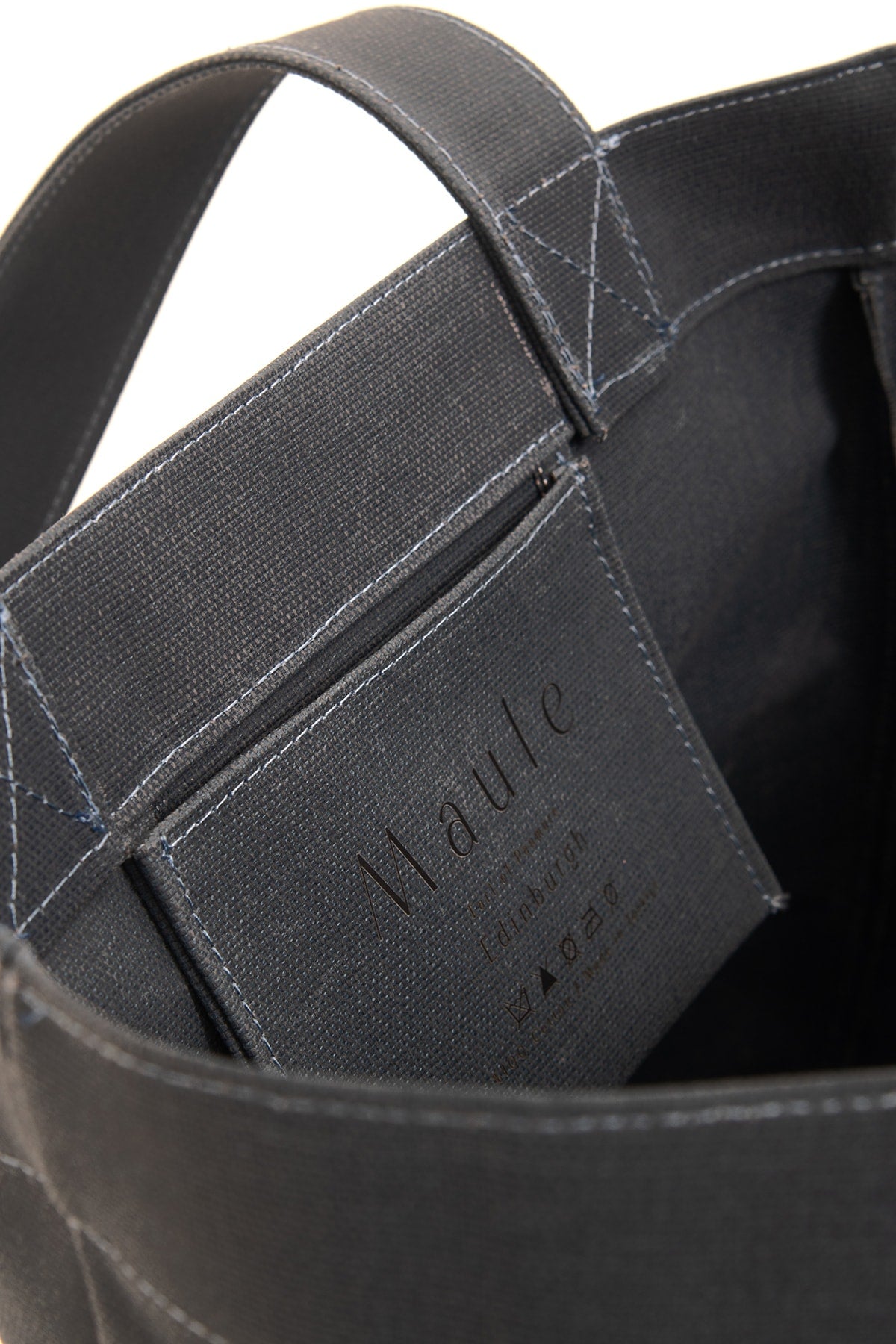 Indigo Indigo Maule Tragetasche, bedruckt, mittelgroß, Wachs-Canvas, 100 % Baumwolle, Damen-Umhängetasche
