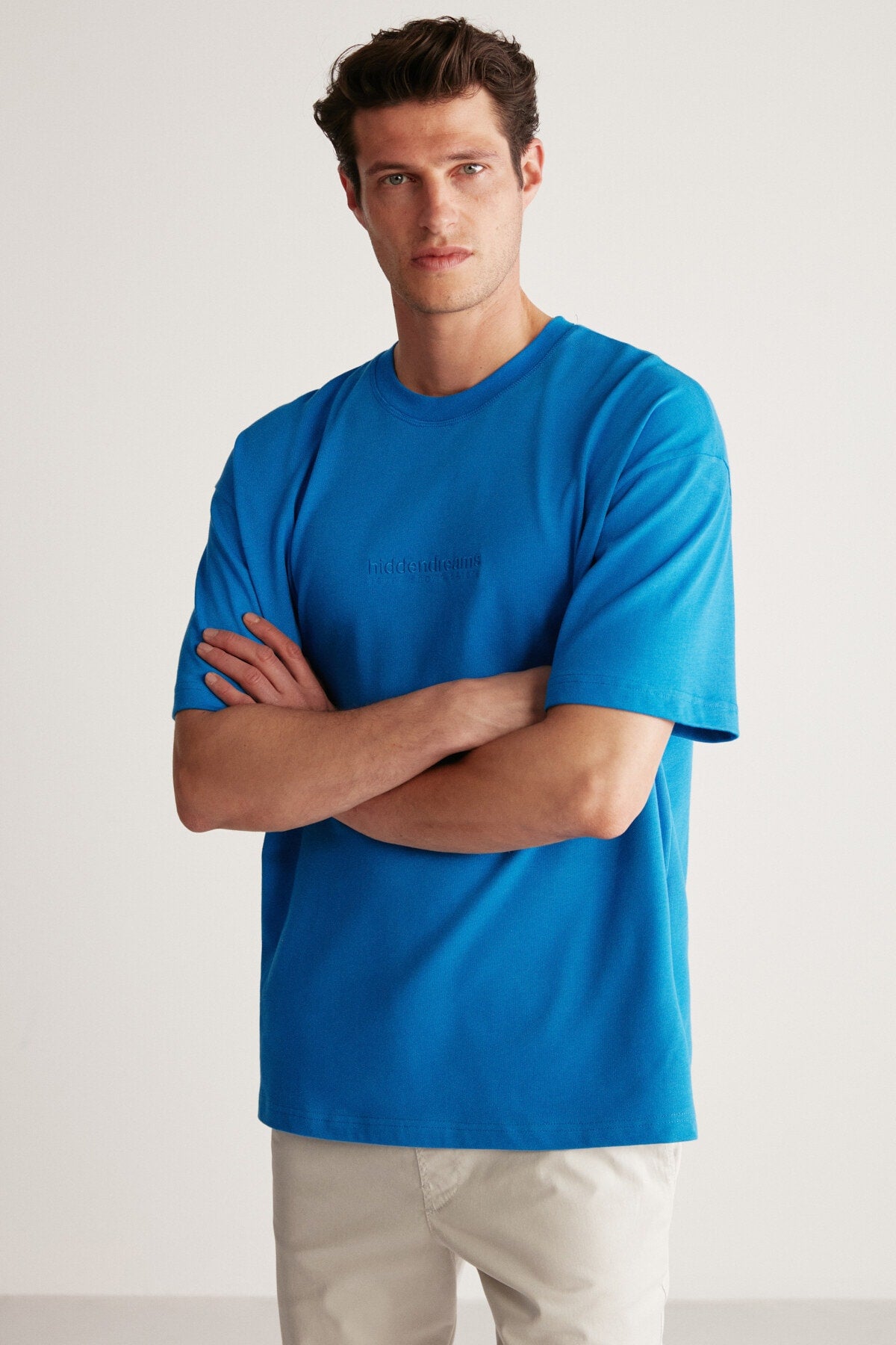 Blaues Oversize-T-Shirt „Taylor“