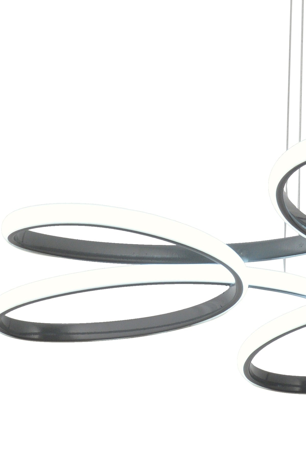 Flora Smoked Modern Pendant Lamp Led Chandelier