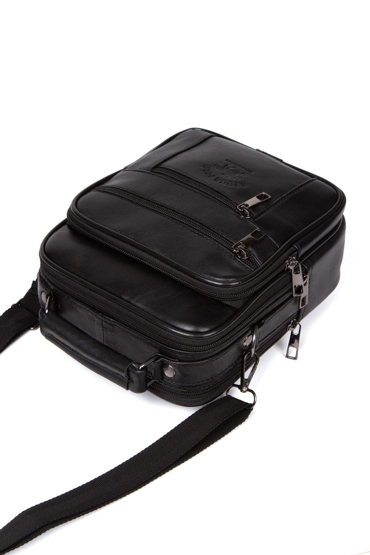 Genuine Men'S Genuine Leather Case Hand And Shoulder Bag Strained Sarkmaz Steel Case Bag