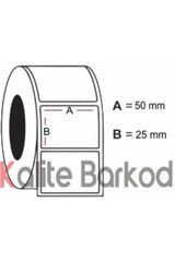 50x25 Thermal Label | Barcode Label |