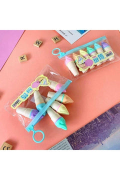 Mini phosphorescent ice cream colored pencils