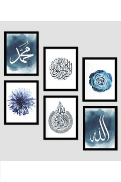 Six‑Piece MDF Photo Frame Set – 15 × 20 cm, UV‑Printed