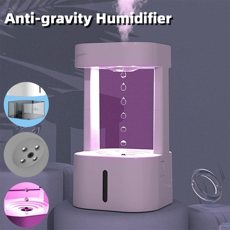 Creative Anti-gravity Water Drop Humidifier Air Conditioning Mist Spray Household Quiet Bedroom Office With 580ML Water Tank - Swordslife