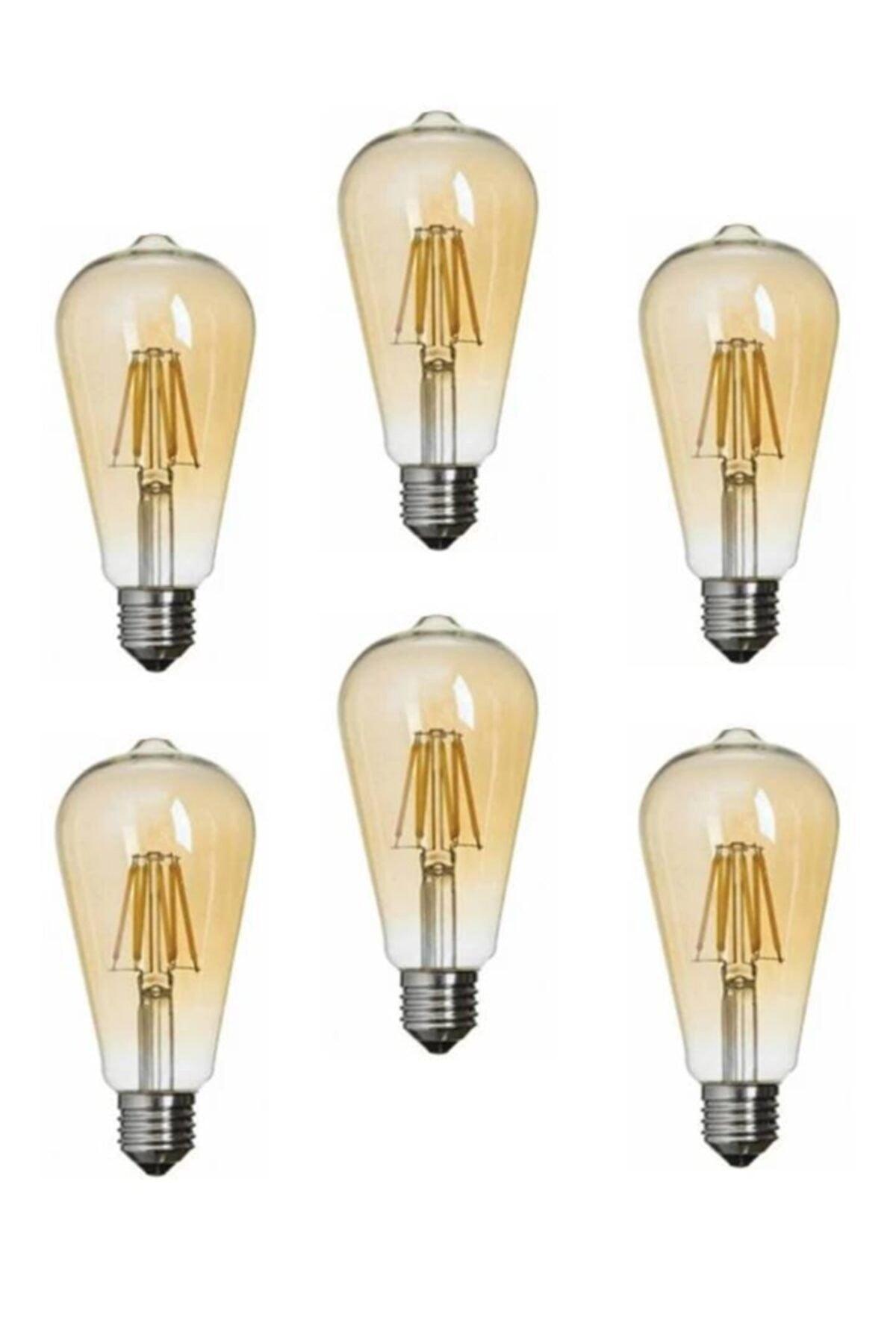 7w Filament Rustic Led Bulb Yellow Light E27