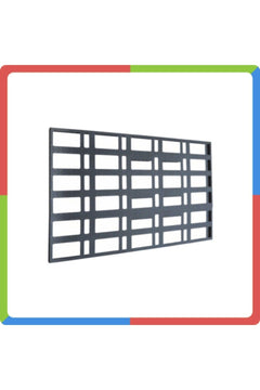 Outdoor LED signage frame with CNC aluminum backing 96x32mm