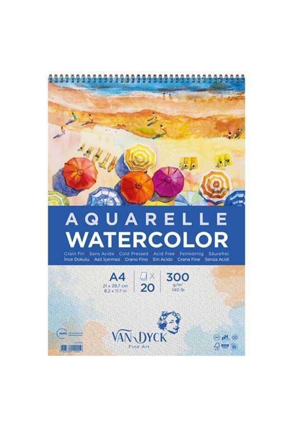 300g Watercolor Block With A4 Spiral