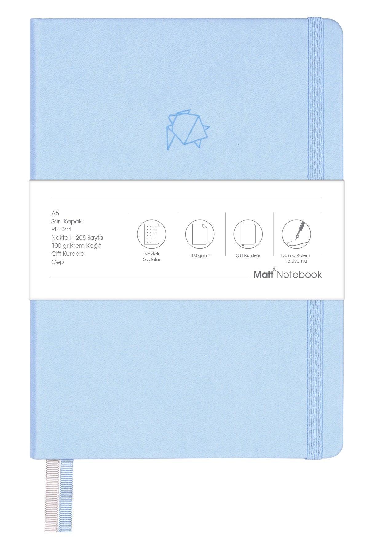 A5 Notebook Dotted Blue