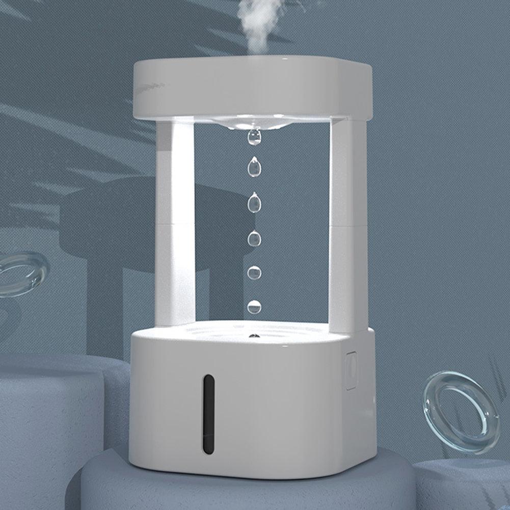 Creative Anti-gravity Water Drop Humidifier Air Conditioning Mist Spray Household Quiet Bedroom Office With 580ML Water Tank - Swordslife