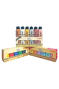 18‑Piece Acrylic Paint Set – 75 ml Bottles (Metallic, Vivid & Pastel Colors)