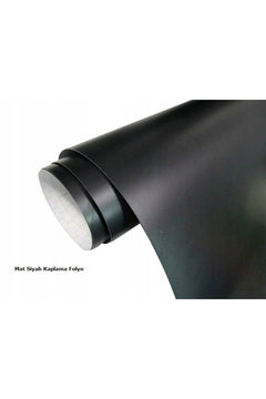 Self-adhesive black matte decorative foil sheet