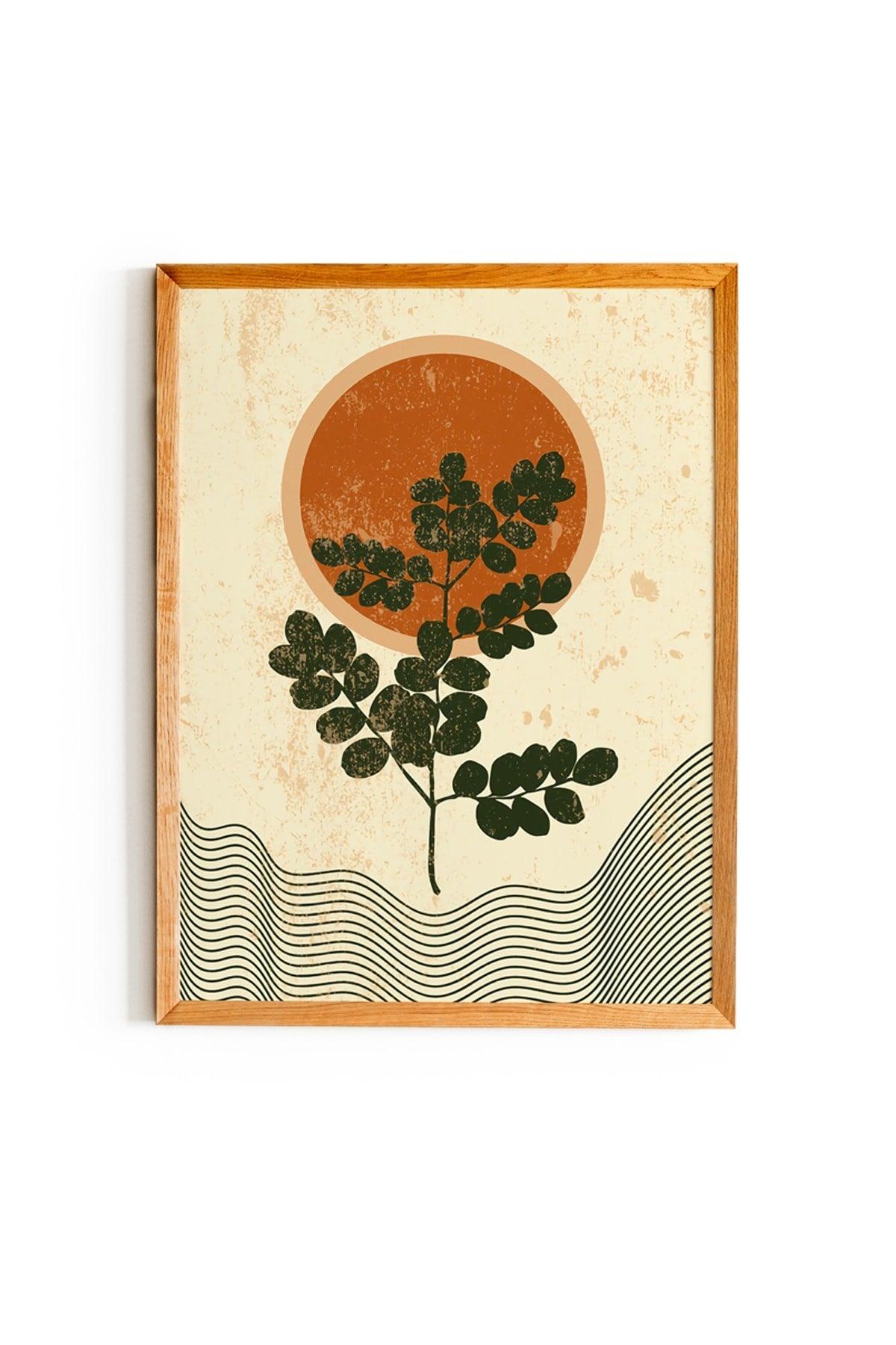 Ahşap Gerahmt Vintage-Soyut 3 Tischset Living Wall Dekor - Swordslife