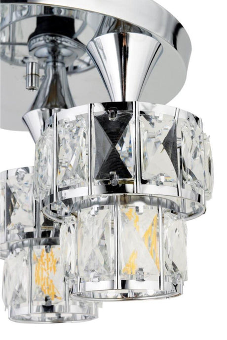 Ahu 3-Piece Chrome Miraç Cased Chandelier - Swordslife