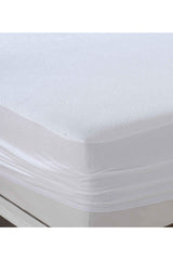 Mattress Fitted White Cotton Waterproof Mattress Protector Single Double Non Sweatproof Mattress Underlayment - Swordslife