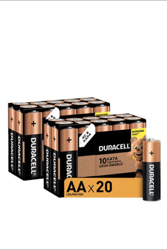 Pack of 20 alkaline AA batteries