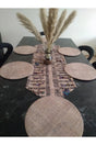 Placemat Set (6 Bag-Looking Suplas, 1 Ethnic African Women Patterned Runner) - Swordslife