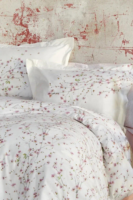 Annata Salmon 100% Cotton Double Duvet Cover Set - Swordslife