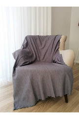 Anthracite Non-Slip Double Sided Sofa Bed Seat Cover Shawl - Swordslife