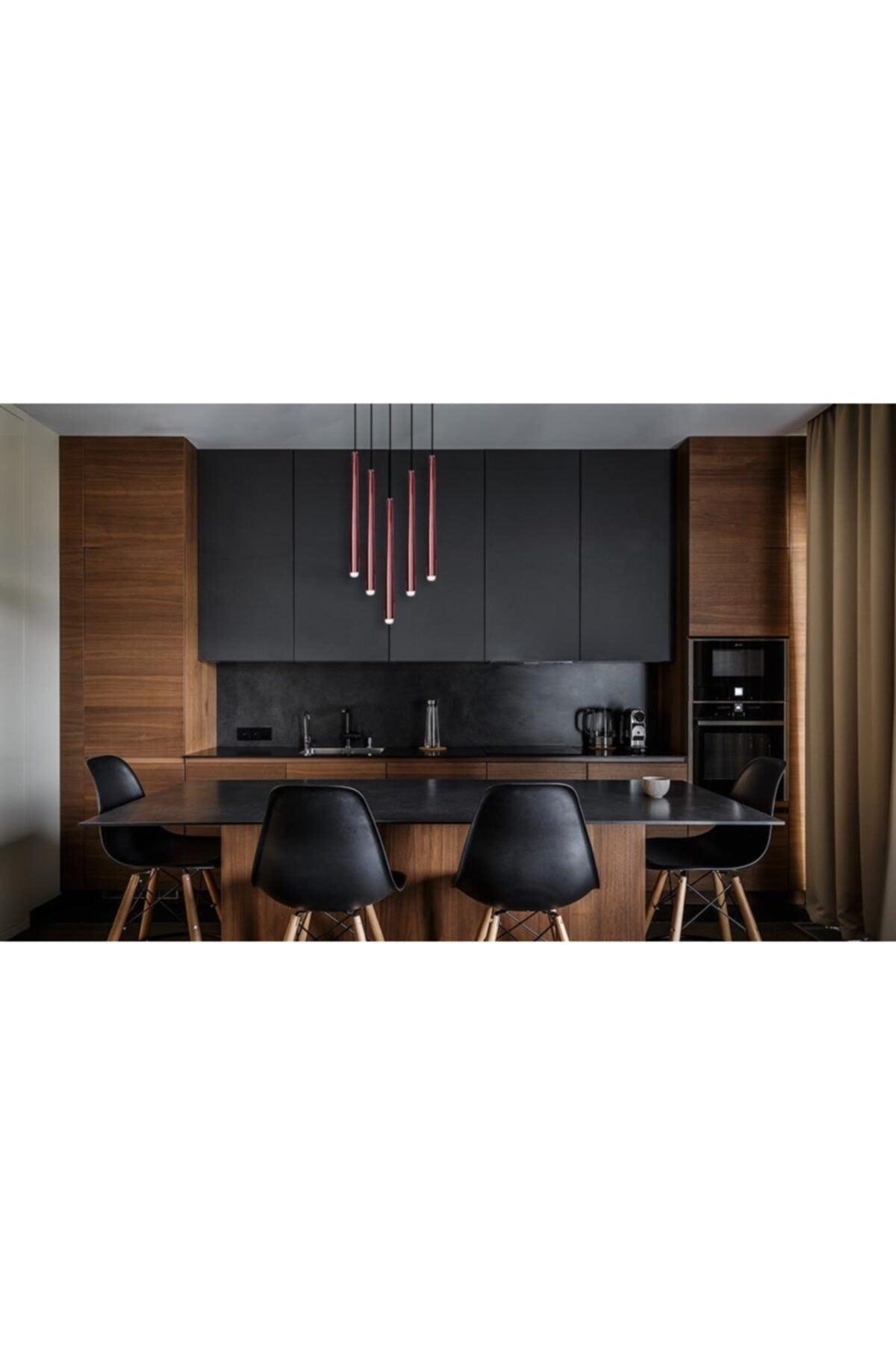 Armagi Copper Color Single Chandelier Pipe Pendant Lamp Modern Cafe Restaurant Dining Room Patisserie Bar - Swordslife