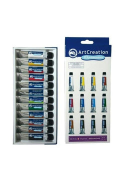 Gouache paint set 12 colors 12ml tubes